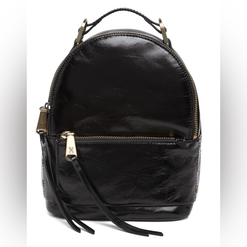 HOBO Black Leather Backpack